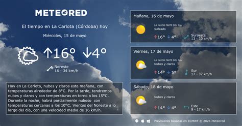 Tiempo en La Carlota, provincia de Córdoba